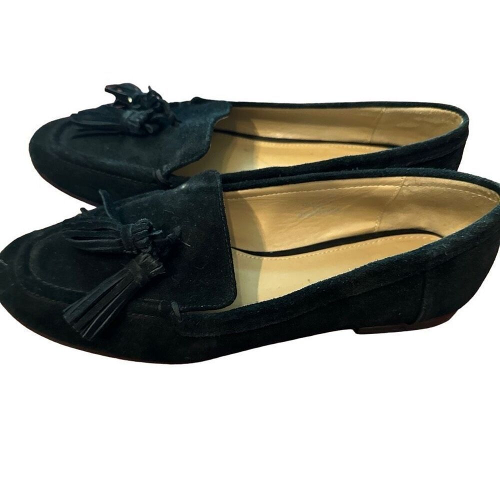 TopShop black suede loafers- size 9